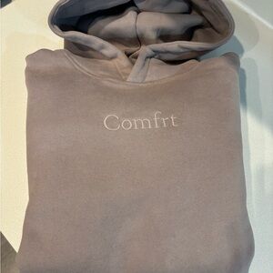 COMFORT women’s Signature Hoodie & Jogger Set. Both size small. EUC-worn 1x.